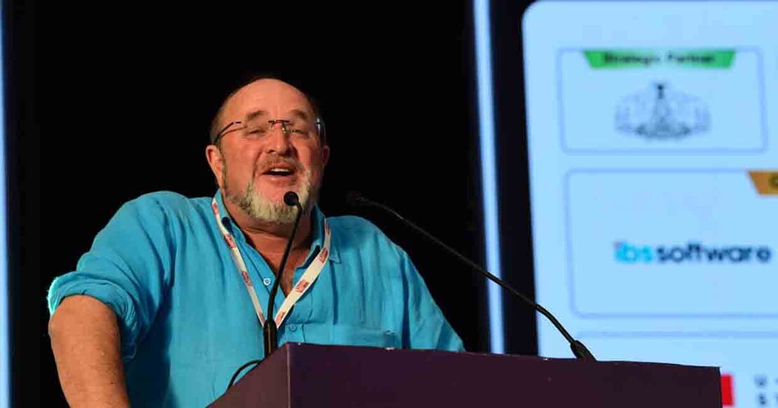 Historian and travel writer William Dalrymple inaugurating the 13th edition of TiEcon Kerala, at the Hotel Grand Hyatt, Kochi. Photo: Special arrangement