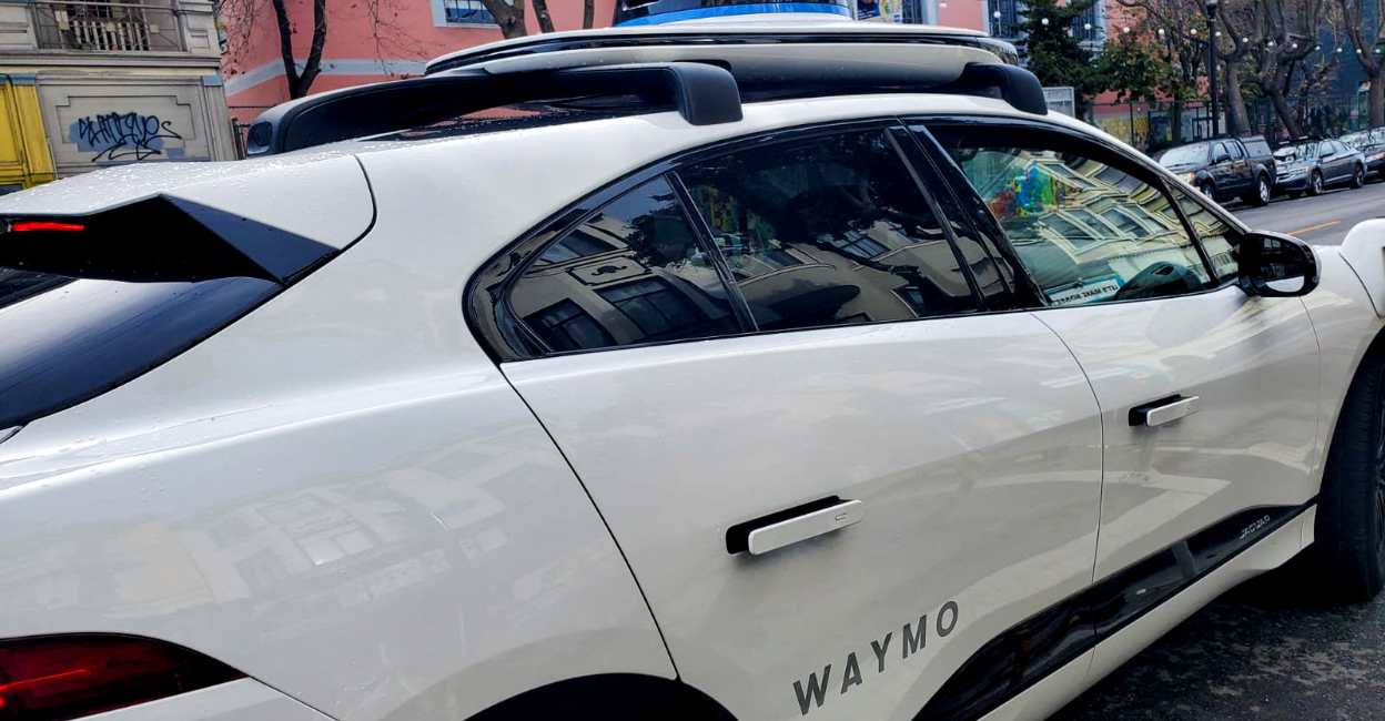 A Waymo rider-only robotaxi during a test ride in San Francisco, California. File Photo: Reuters/Paresh Dave
