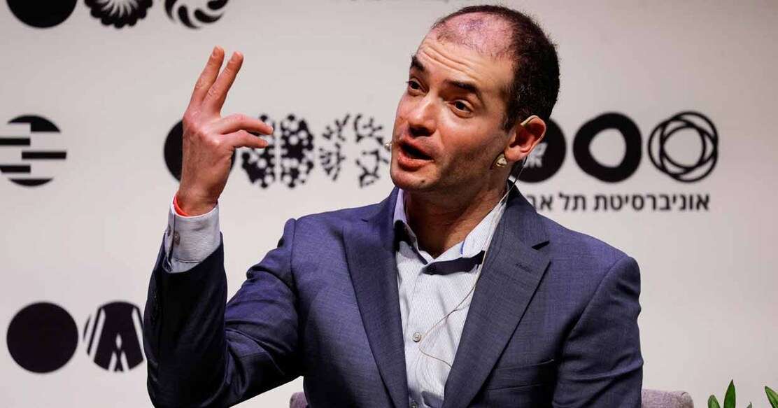 Ilya Sutskever, co-Founder and Chief Scientist of OpenAI speaks during a talk at Tel Aviv University in Tel Aviv, Israel June 5, 2023. REUTERS/Amir Cohen/File Photo