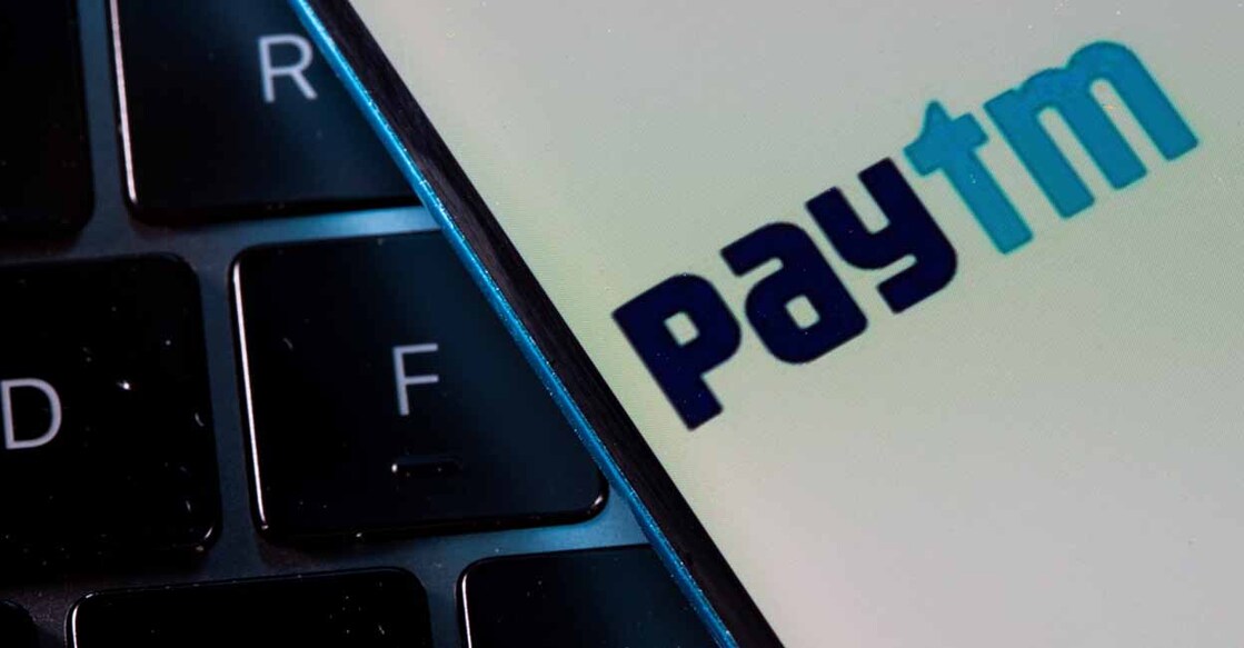 FINTECH-PAYTM A smartphone with the Paytm logo is placed on a laptop in this illustration taken on July 14, 2021. REUTERS/Dado Ruvic/Illustration/Files