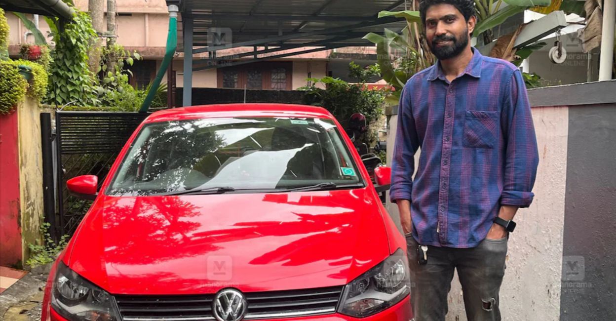deepesh-babu-polo-petrol.jpg Deepesh Babu owns a Volkswagen Polo. Photo: Manorama
