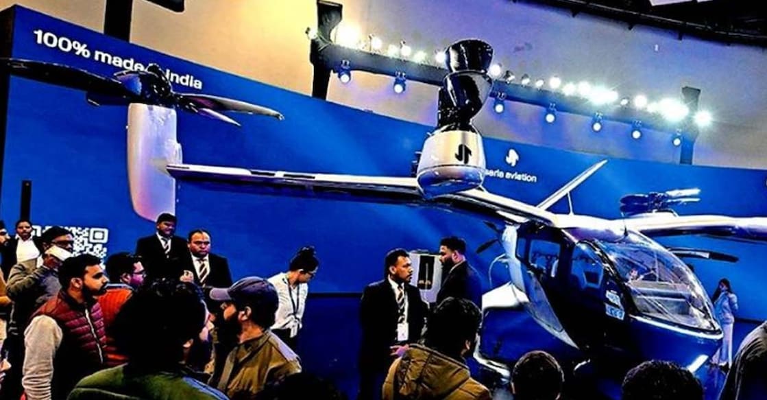 Shunya, the first mini-electric plane designed in India to be used as an air taxi. Photo: Manorama