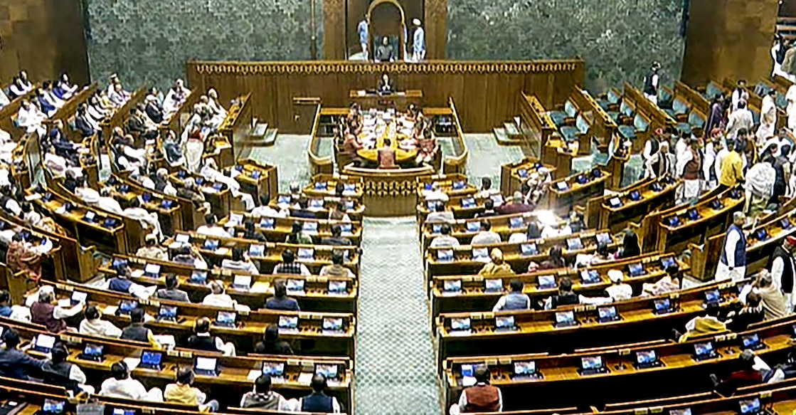Union Budget 2025-26 in the Lok Sabha, in New Delhi. Photo: PTI