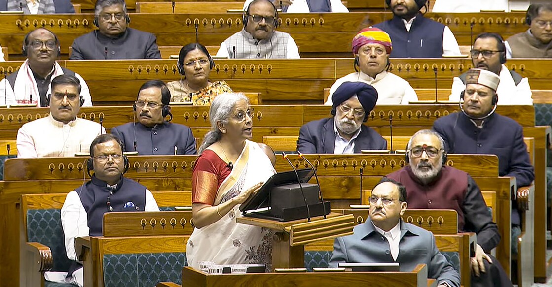 sitharaman-presents-budget Union Finance Minister Nirmala Sitharaman presenting the budget at Lok Sabha. Photo: PTI