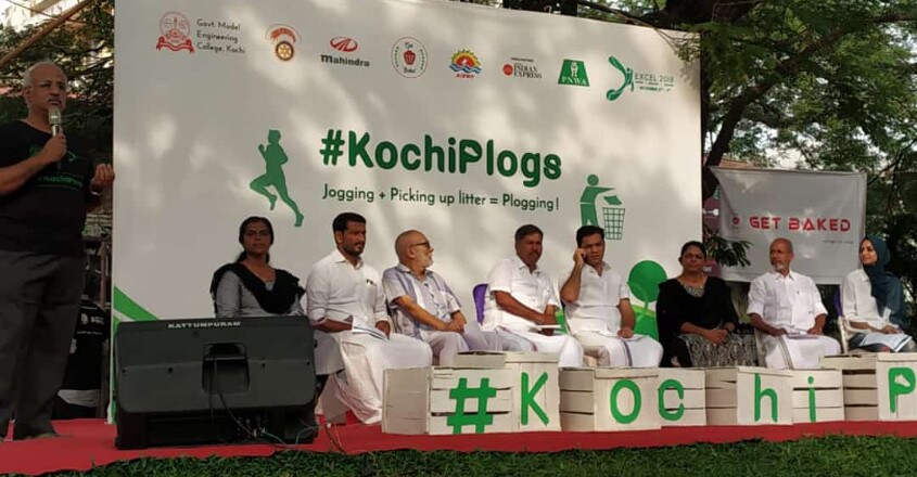 Engg students hold plogging in Kochi