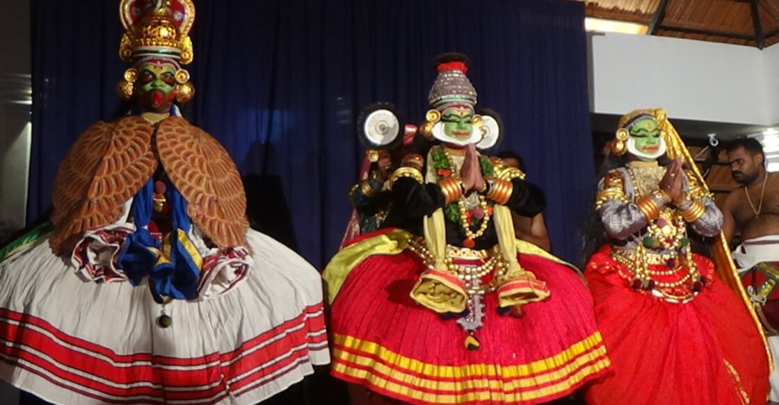 Krishnattam Performed at Ernakulam Siva temple