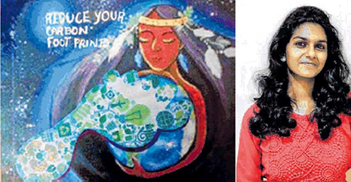 Nimi, budding engineer, writes and paints for saving nature