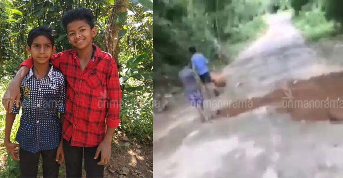 School students fix road, show the way for elders School students fix road, show the way for elders