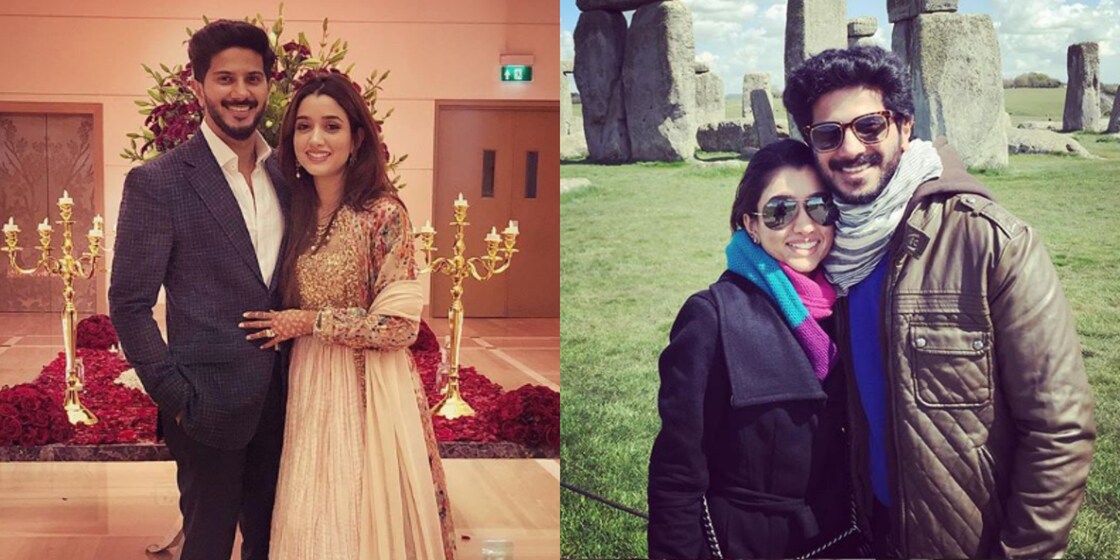 Dulquer shakes a leg with wife Amal! | Video