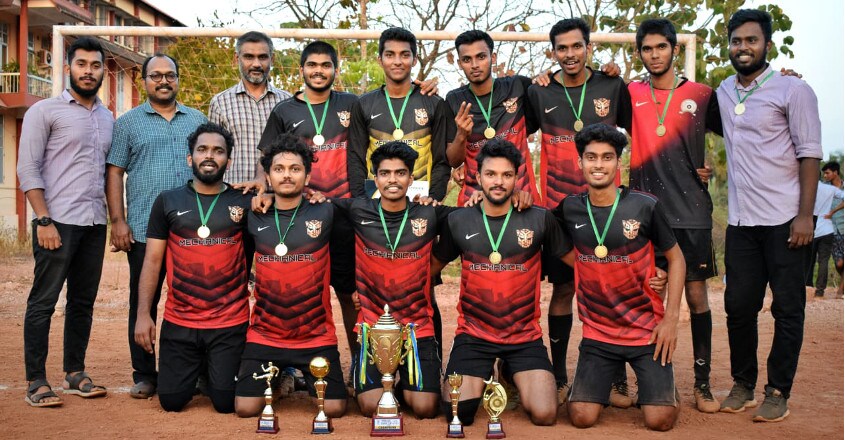 Final-year Mech Engg batch wins LBS football tourney