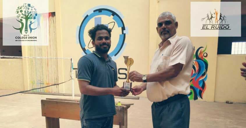 rafeeq Lasheen and Rafeek (right), fourth-year Mechanical Engineering (ME) students, became the doubles champions.