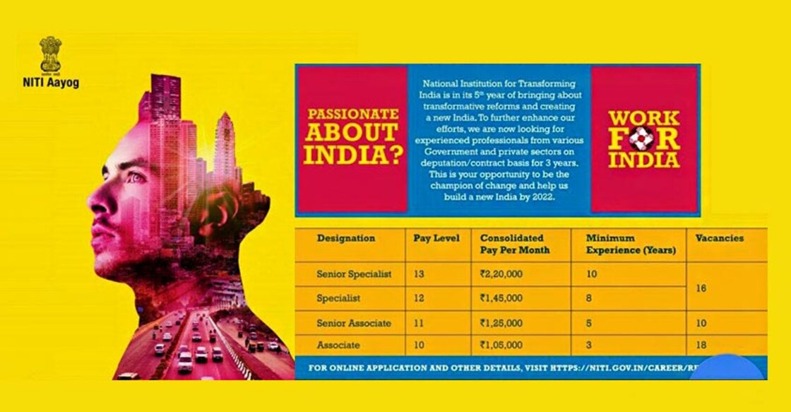 Niti Aayog jobs