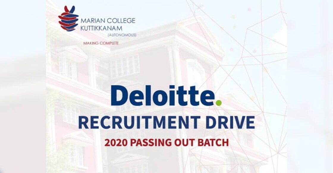 Marian College to host placement drive to US based MNC Deloitte