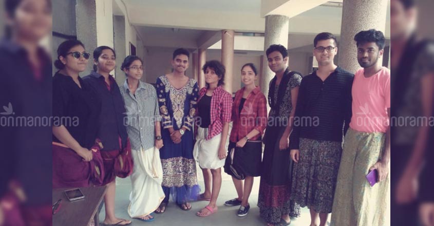Men in salwars, women in lungis! EFLU does it again to break mores Men in salwars, women in lungis! EFLU does it again to break mores