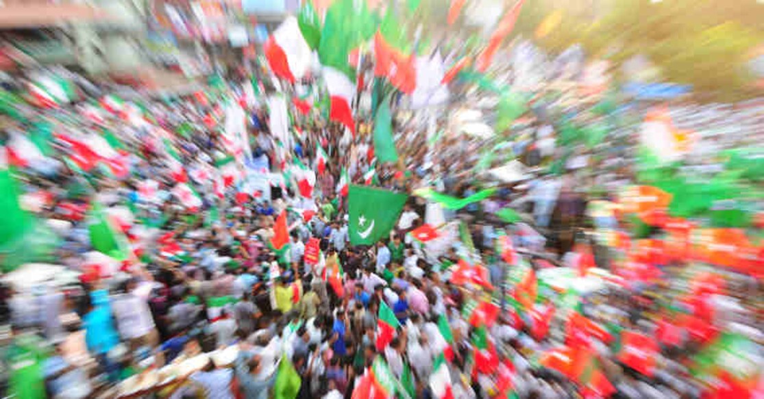 parties-flags-poll-campaign Conclusion of 2014 Loksabha Election campaigns at Malappuram . pic by Sameer A Hameed . Malappuram, 08 April 2014 .