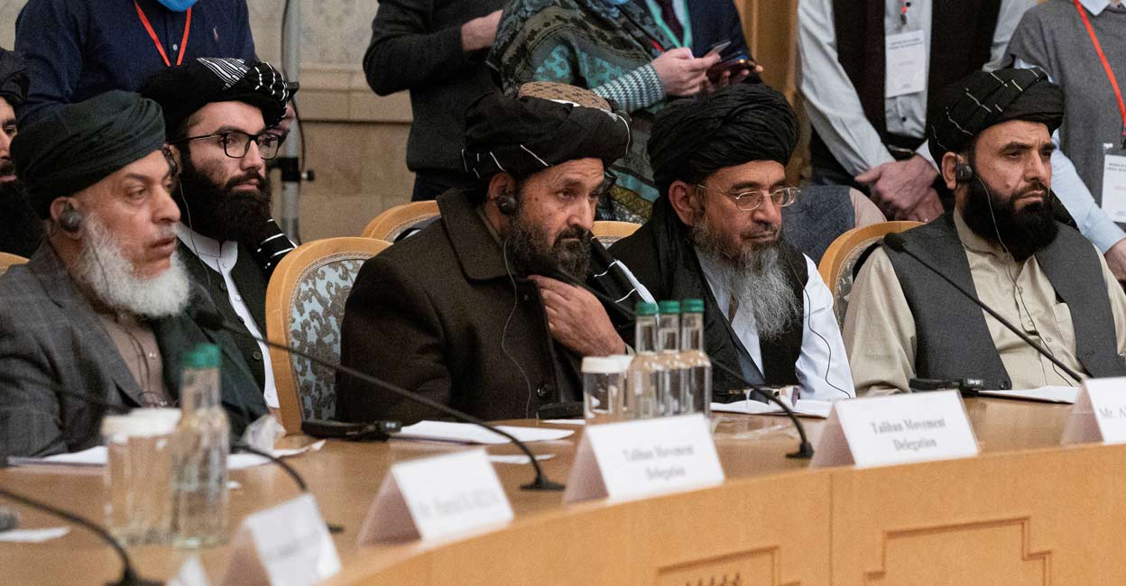 Mullah Abdul Ghani Baradar Mullah Abdul Ghani Baradar, the Taliban's deputy leader and negotiator, and other delegation members attend the Afghan peace conference in Moscow, Russia March 18, 2021. Alexander Zemlianichenko/Pool via Reuters/File Photo