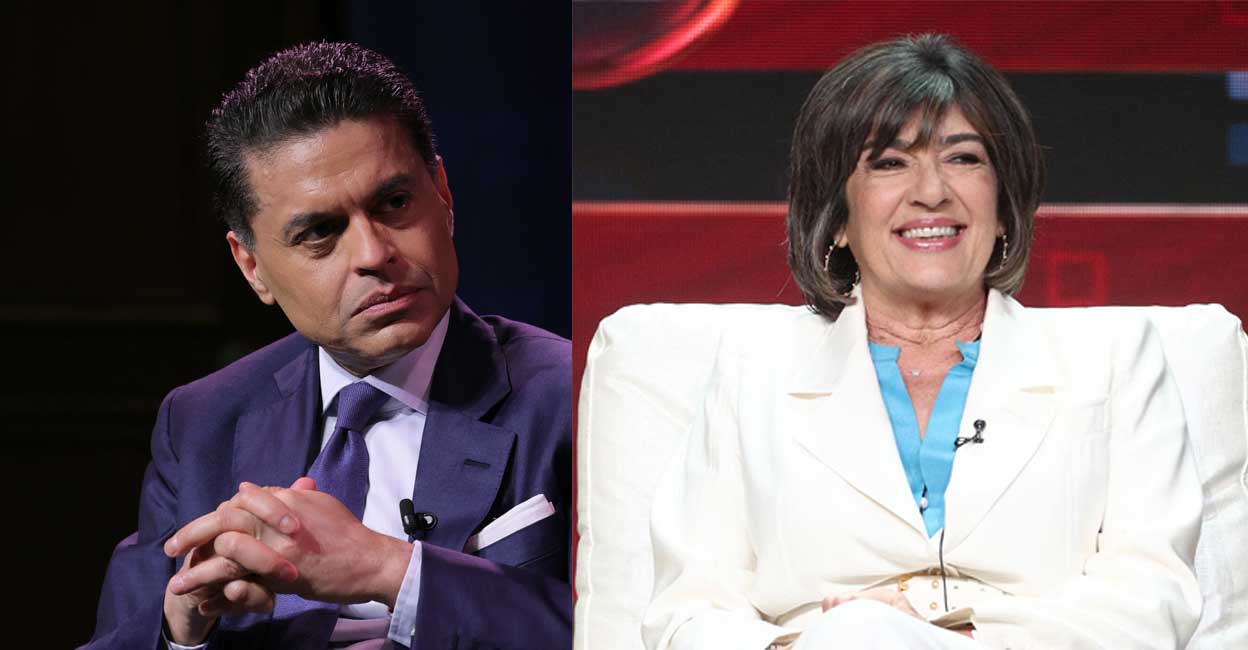 Christiane Amanpour, Fareed Zakaria. Photos: Frederick M. Brown/Getty Images/AFP
Michael loccisano/Getty Images via AFP