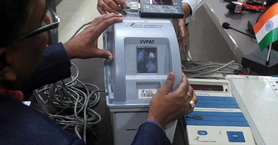 It is estimated that verifying VVPAT slips for one machine will take at least an hour. Photo: AFP