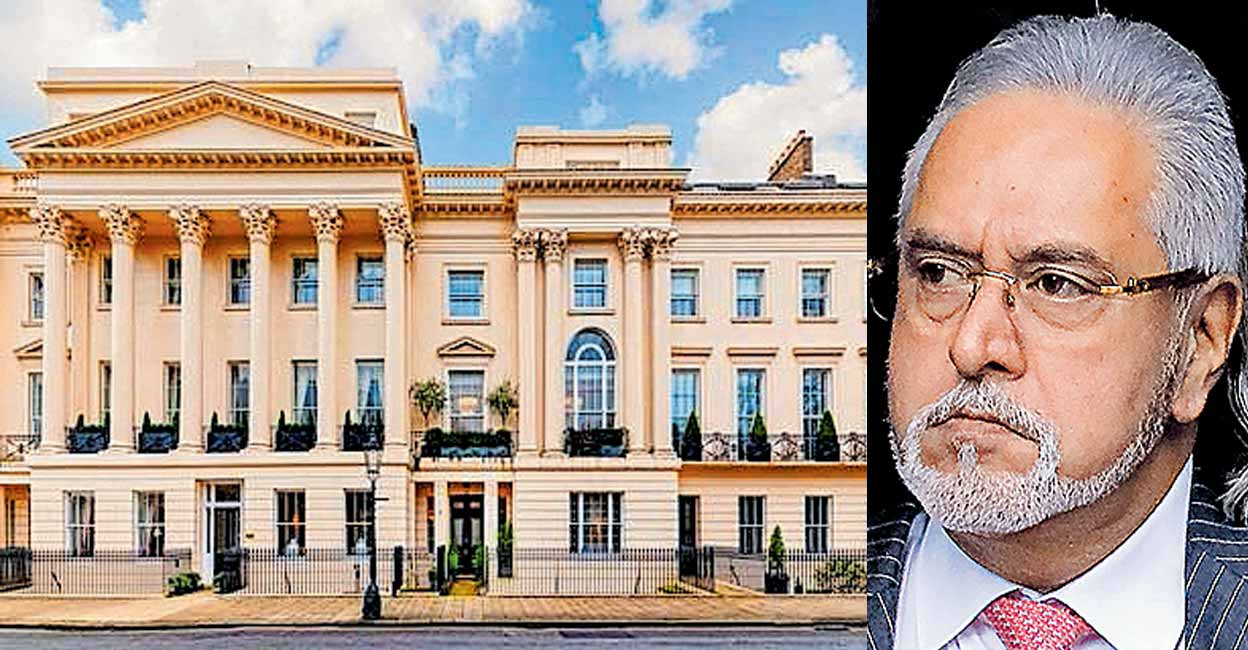 Vijay Mallya (1) മല്യയുടെ ലണ്ടനിലെ വസതി (2) വിജയ് മല്യ