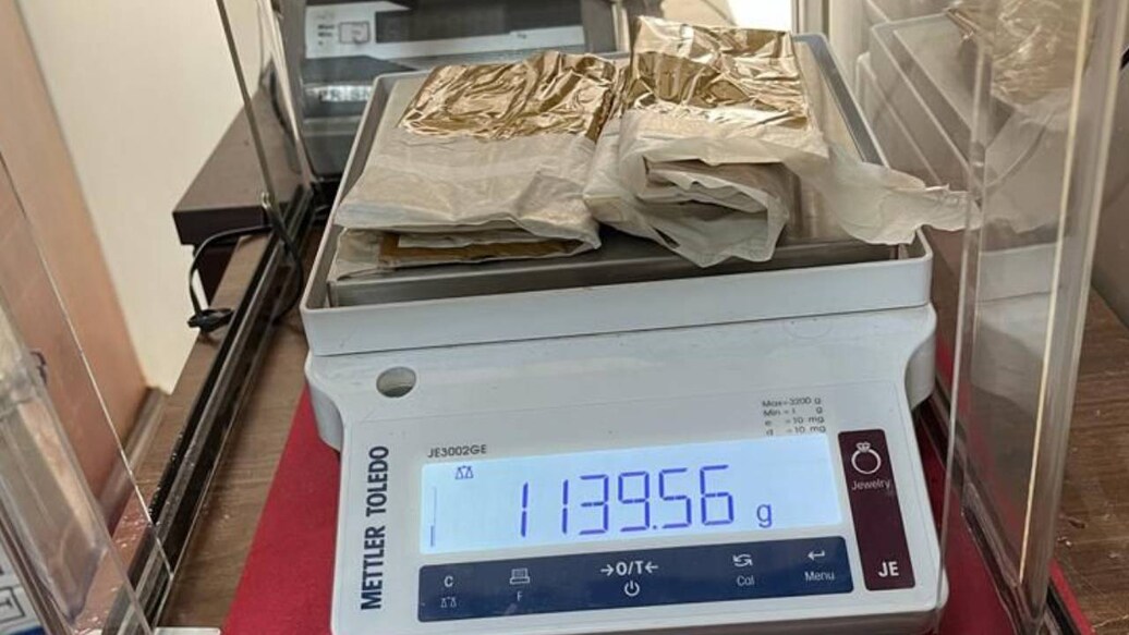 Gold seized by customs at Kochi airport. Photo: Special Arrangement