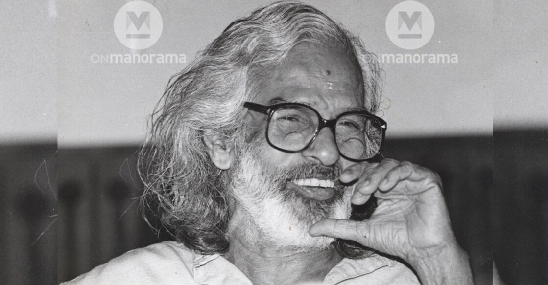 Artist Namboothiri in a 1996 photograph. File photo: Manorama 