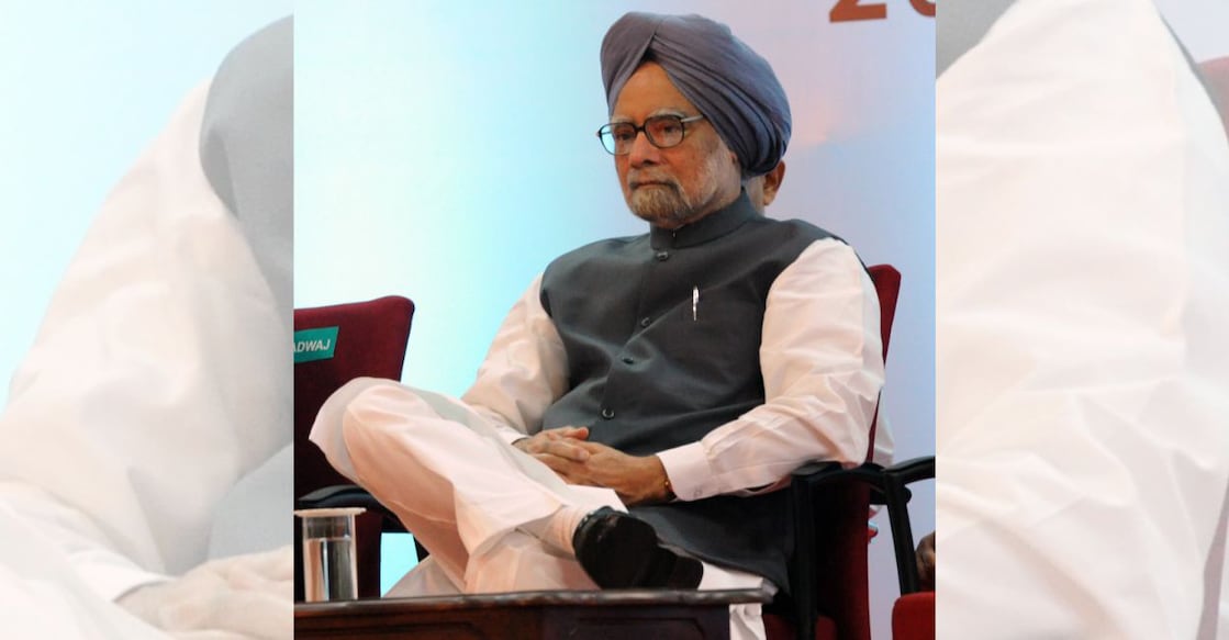 In this file photo from September 13, 2012, then Prime Minister Manmohan Singh at the foundation stone-laying ceremony for the Metro rail project in Kochi. File photo: Manorama
