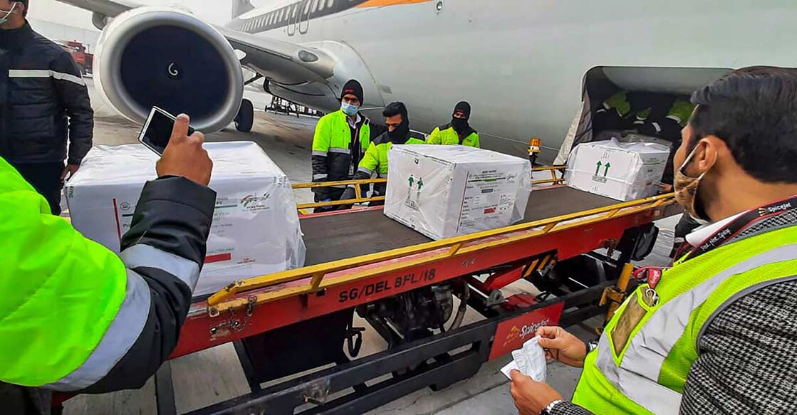 Vaccine drive set in motion: First flight with Covishield lands in Delhi from Pune Vaccine drive set in motion: First flight with Covishield lands in Delhi from Pune