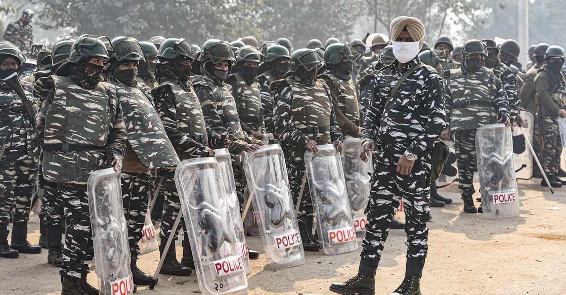PTI01_29_2021_000075B Enhanced security at Singhu border during farmers' protest against the new farm laws, in New Delhi, Friday, Jan. 29, 2021. (PTI Photo/Ravi Choudhary)(PTI01_29_2021_000075B