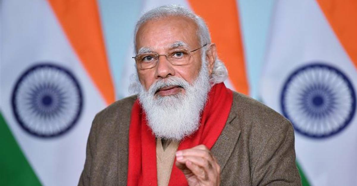 New Delhi: Prime Minister Narendra Modi addresses at the inauguration of the National Metrology Conclave and the 75th CSIR-National Physical Laboratory Foundation Day celebrations, through video conferencing, in New Delhi on Jan 4, 2021. (Photo: IANS/PIB) Prime Minister Narendra Modi. File photo
