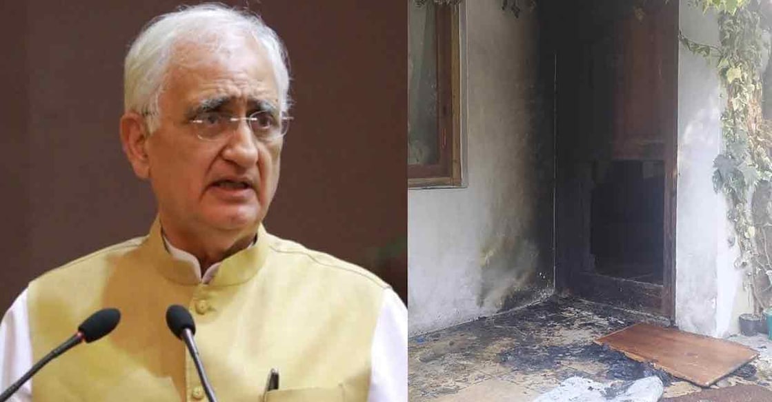 Salman Khurshid Congress leader Salman Khurshid's Nainital house was set on fire by vandals. Photo: Facebook @Salman Khurshid.