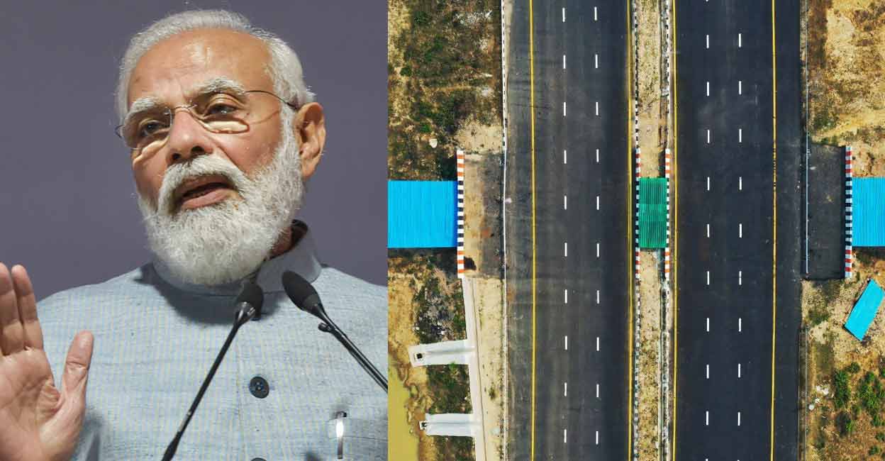 Narendra Modi, Purvanchal Expressway. Photo courtesy: Twitter/Narendra Modi