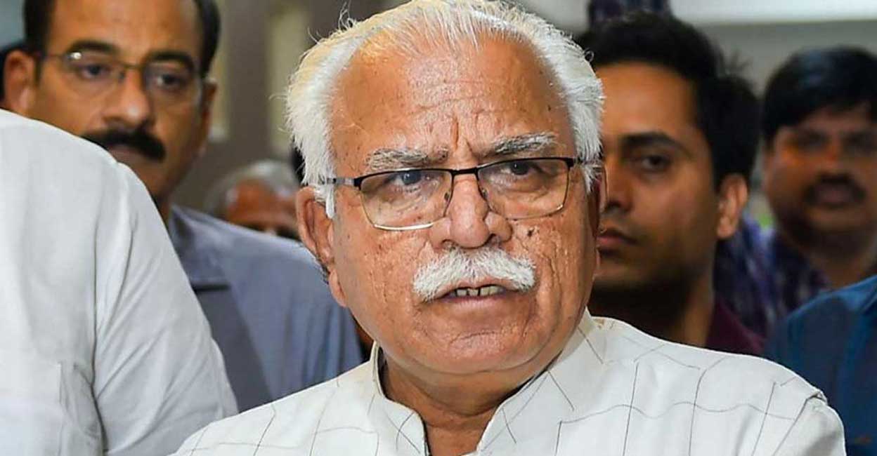 Haryana Chief Minister Manohar Lal Khattar Haryana Chief Minister Manohar Lal Khattar
