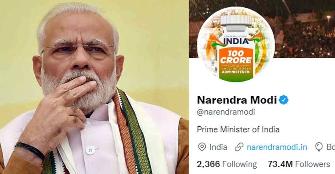 The Prime Minister's Office said on Sunday that his Twitter account was very briefly compromised.