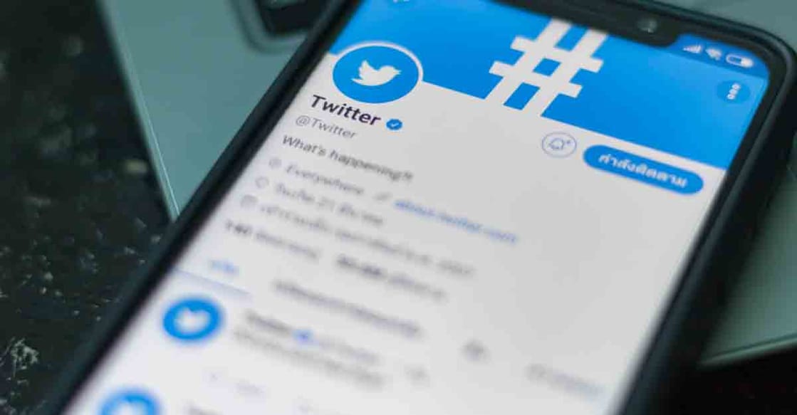 twitter CHIANGMAI, THAILAND -NOV 18,2018:Smartphone open Twitter application,Twitter is an online social networking.
