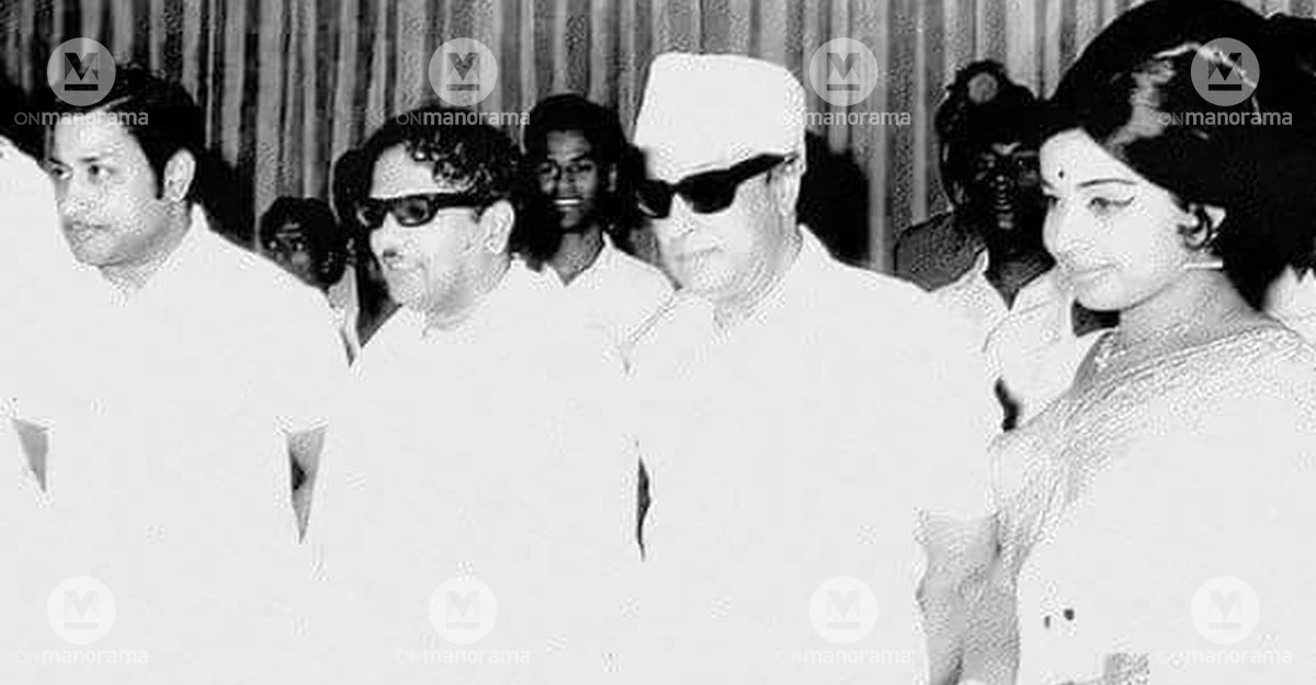 Sivaji Ganesan, Karunanidhi, MGR and Jayalalithaa Sivaji Ganesan, Karunanidhi, MGR and Jayalalithaa