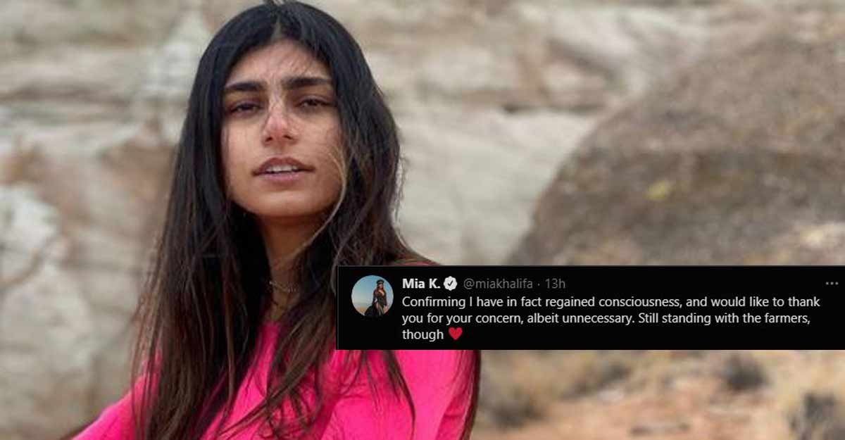 Mia Khalifa reiterates support for farmers protest amid criticism Mia Khalifa reiterates support for farmers protest amid criticism