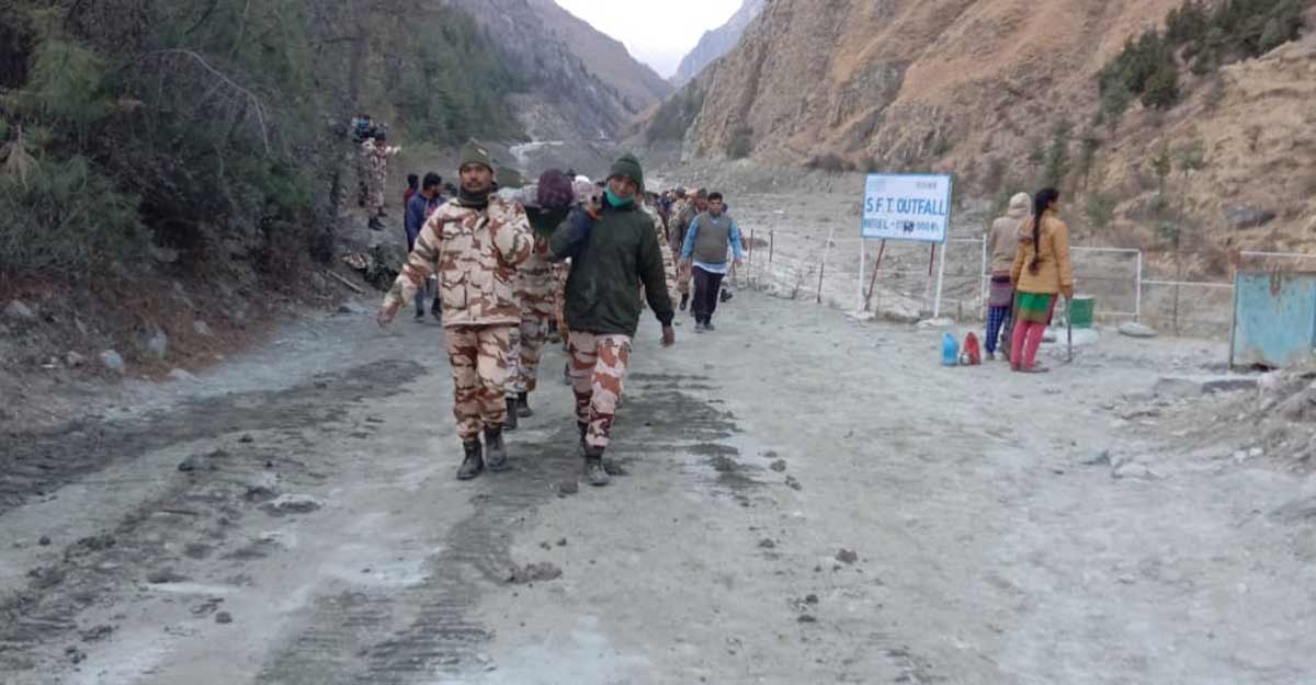 ITBP personnel rescue operation ITBP personnel rescue operation