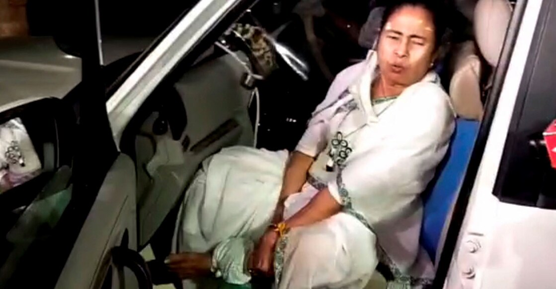 West Bengal Chief Minister Mamata Banerjee injured during her campaign trail at Nandigram in Purba Medinipur West Bengal Chief Minister Mamata Banerjee injured during her campaign trail at Nandigram in Purba Medinipur