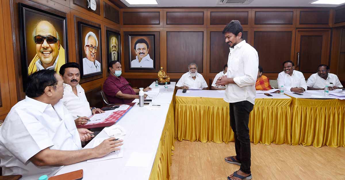 Udhayanidhi Stalin appears in an interview DMK President MK Stalin's son and party's Youth Wing Secretary Udhayanidhi Stalin appears in an interview to contest for Chepauk and Triplicane constituencies for the upcoming Tamil Nadu polls. Photo: PTI