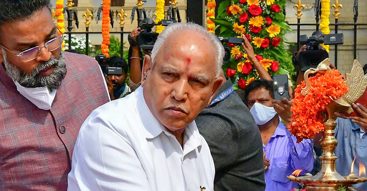 BS Yediyurappa. Photo: PTI