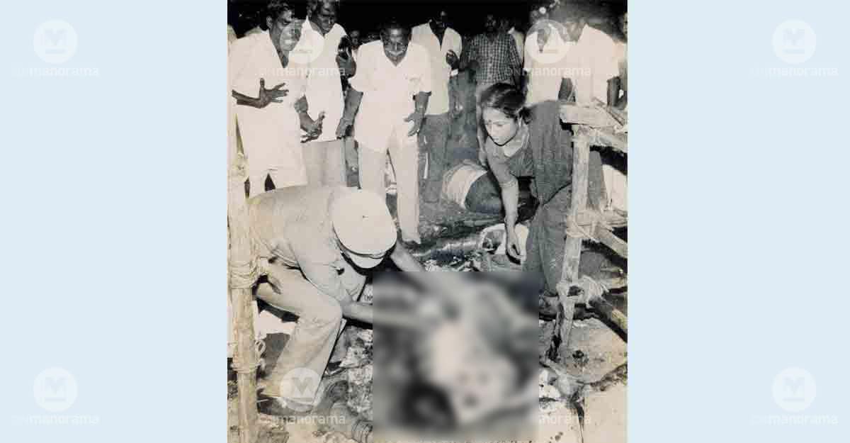 Forged in fire: How Rajiv Gandhi's assassination changed an IPS officer's life A police officer inspecting the body of Rajiv Gandhi.