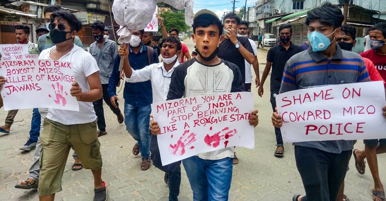 Assam Mizoram clash
