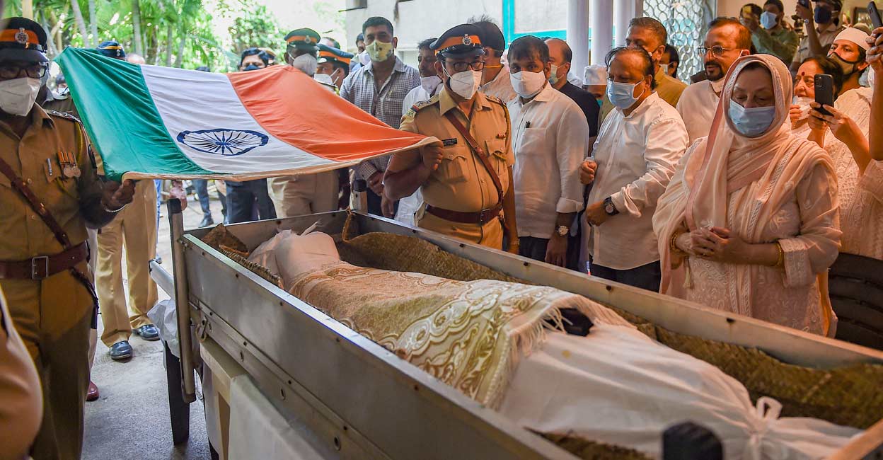 Dilip Kumar's funeral Dilip Kumar's funeral