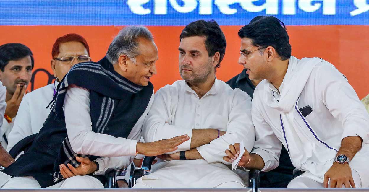Ashok Gehlot, Rahul Gandhi and Sachin Pilot