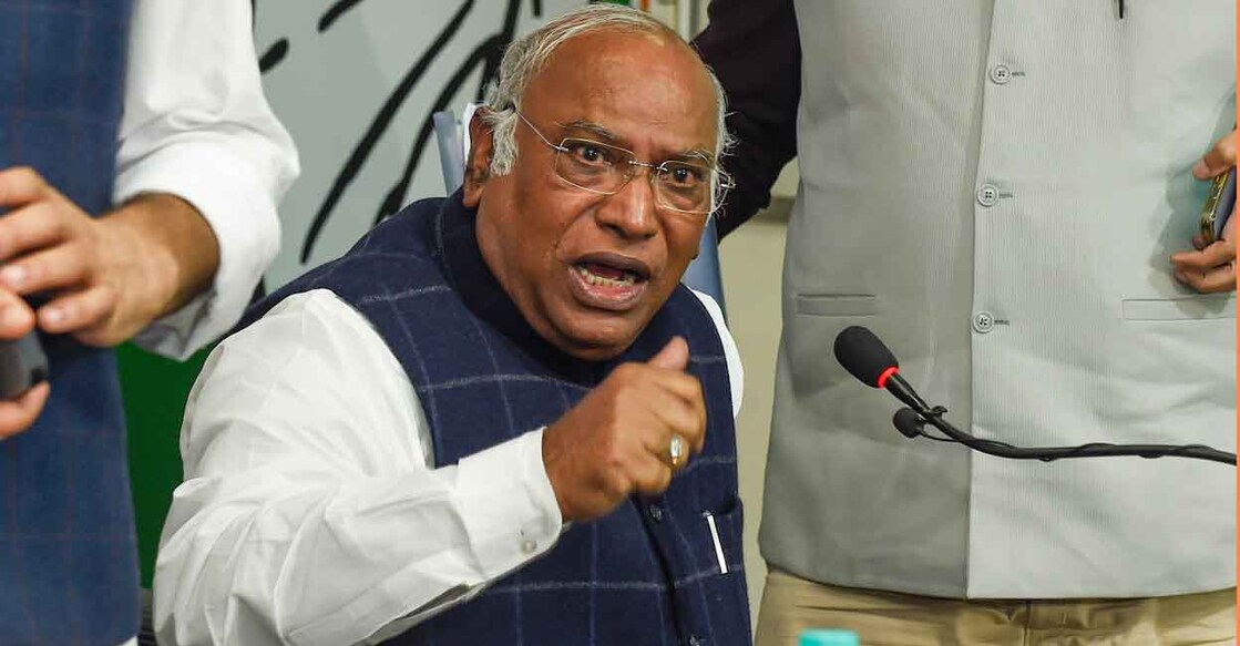 Congress presidential candidate Mallikarjun Kharge. Photo: PTI