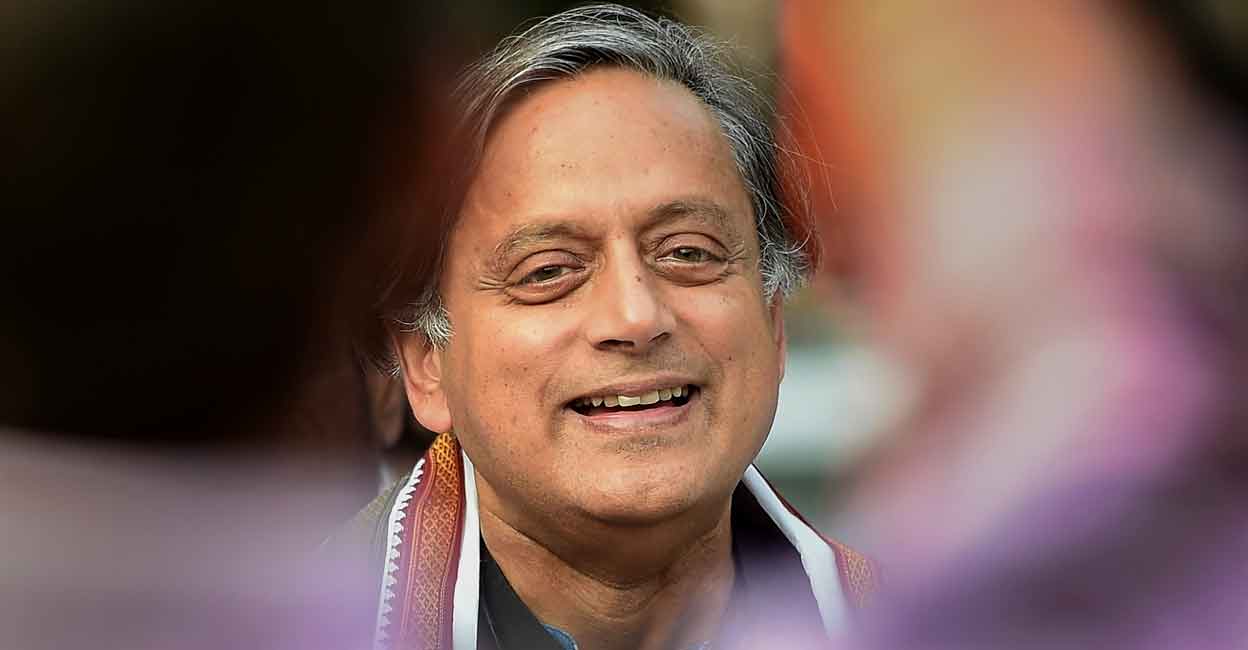 Shashi Tharoor AICC Presidential candidate and MP Shashi Tharoor addresses the media during his election campaign for the party's presidential election, in Chennai, Thursday, Oct. 6, 2022. Photo: PTI