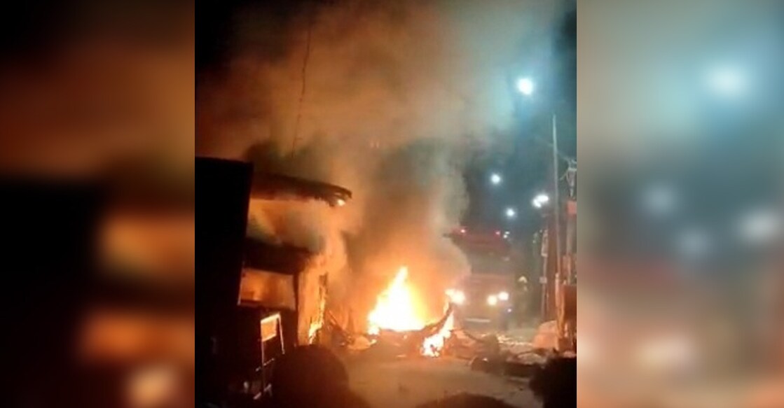 An explosion happened at 4 am on Sunday near the famous Eeswaran temple at Ukkadam. Photo: IANS