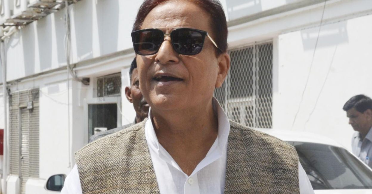 Azam Khan is taken into judicial custody. Photo: IANS. 