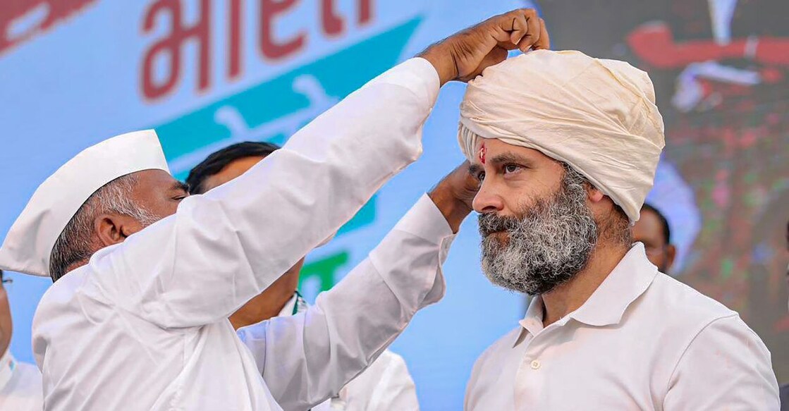 Congress leader Rahul Gandhi at a public meeting during the party's 'Bharat Jodo Yatra', in Maharashtra's Buldhana district, Friday, Nov. 18, 2022. Photo: PTI