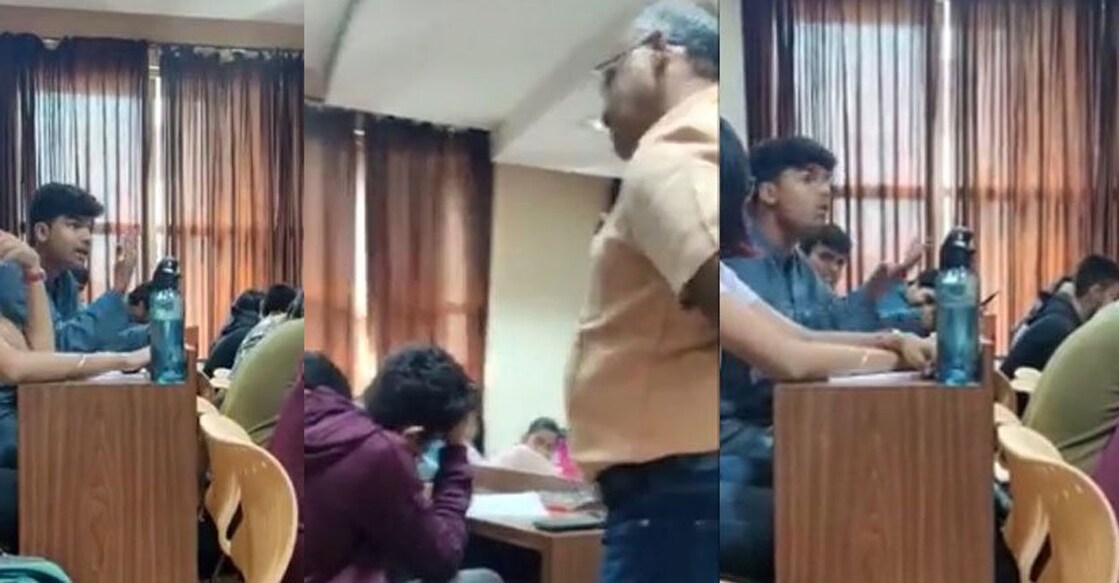 In the video, the student is purportedly seen questioning the assistant professor of the department for the unsavoury comment. The professor is seen clarifying that he said it in a humorous tone.